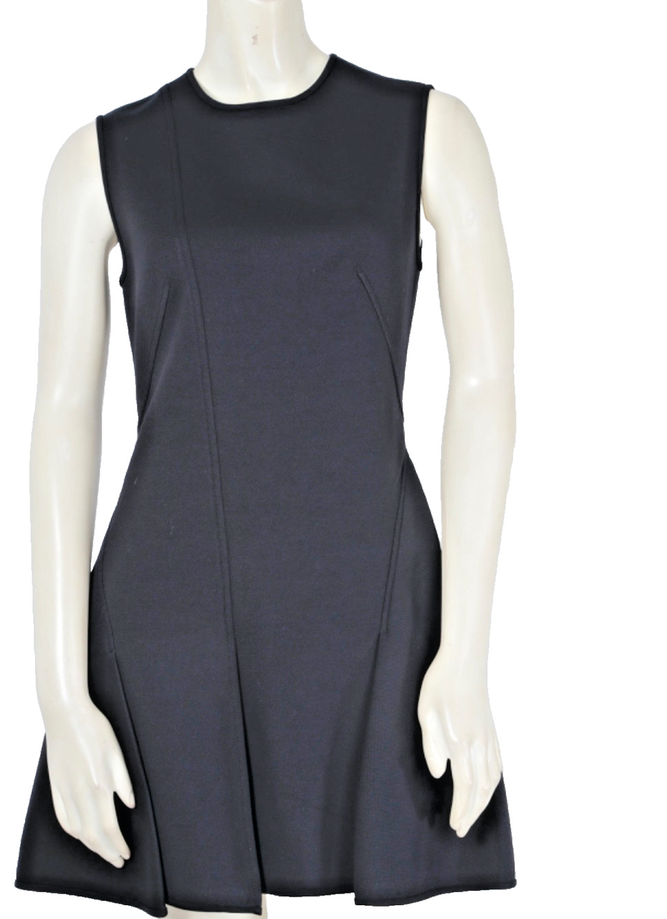 ALEXANDER WANG Black Sleeveless Paneled Fit & Flare Skater Mini Dress Size 4